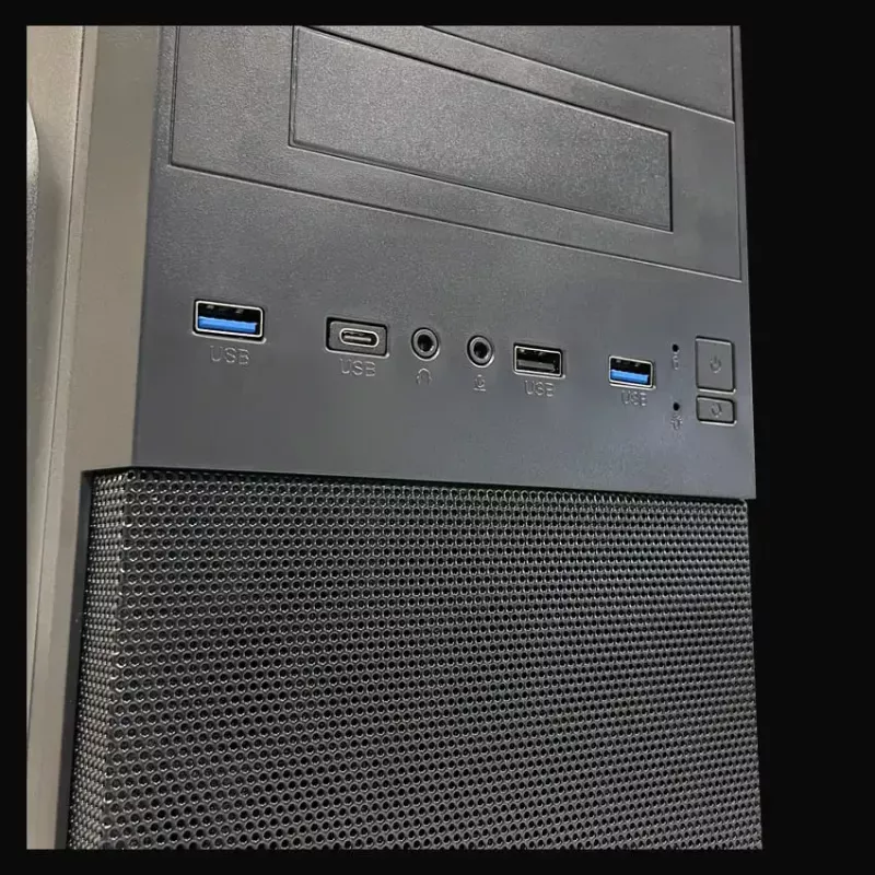 PC Micro Tower korpusas LC-Power 2004MB-V3, Micro-ATX/Mini-ITX, juodas, viršutinis PSU, palaiko 2×3,5 colio + 2×2,5 colio, USB 3.2 Gen1