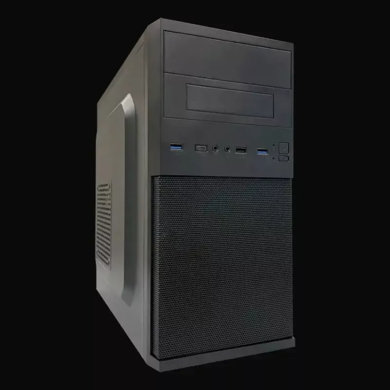 PC Micro Tower korpusas LC-Power 2004MB-V3, Micro-ATX/Mini-ITX, juodas, viršutinis PSU, palaiko 2×3,5 colio + 2×2,5 colio, USB 3.2 Gen1