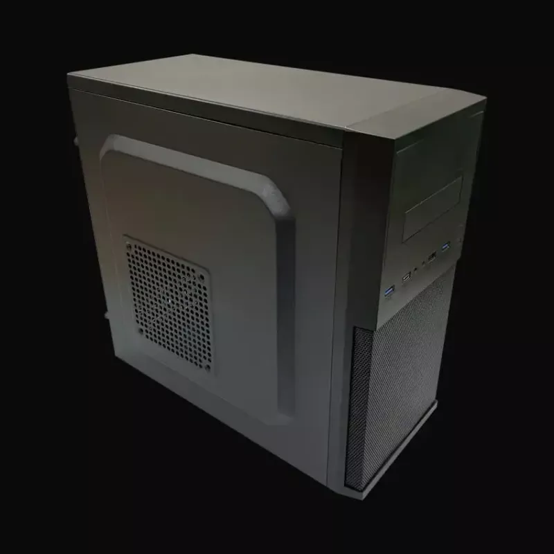 PC Micro Tower korpusas LC-Power 2004MB-V3, Micro-ATX/Mini-ITX, juodas, viršutinis PSU, palaiko 2×3,5 colio + 2×2,5 colio, USB 3.2 Gen1