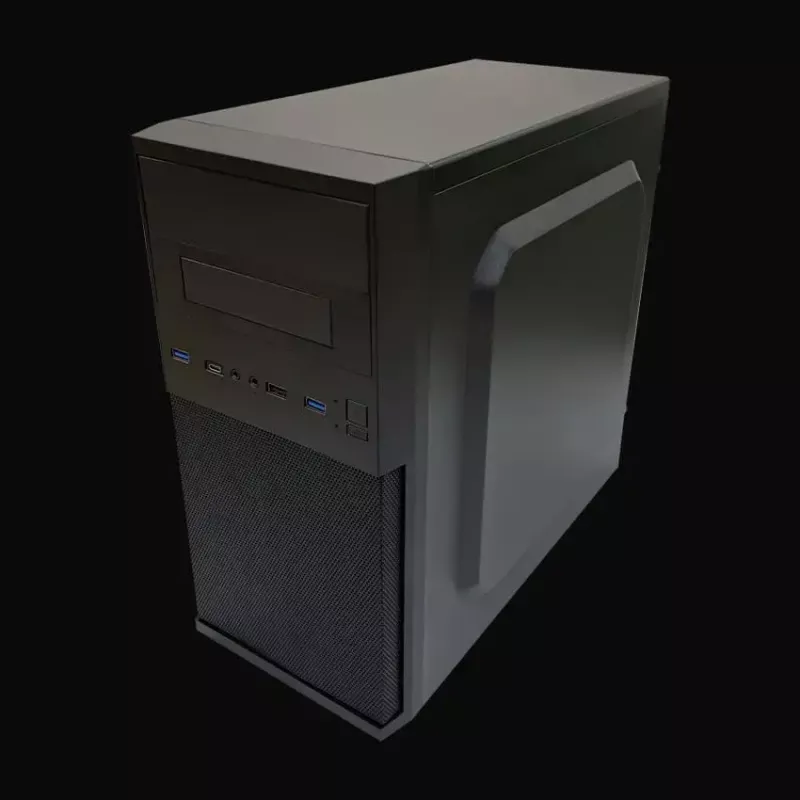 PC Micro Tower korpusas LC-Power 2004MB-V3, Micro-ATX/Mini-ITX, juodas, viršutinis PSU, palaiko 2×3,5 colio + 2×2,5 colio, USB 3.2 Gen1