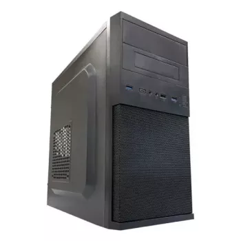PC Micro Tower korpusas LC-Power 2004MB-V3, Micro-ATX/Mini-ITX, juodas, viršutinis PSU, palaiko 2×3,5 colio + 2×2,5 colio, USB 3.2 Gen1
