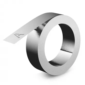 DYMO Rhino aliuminio reljefinės lipdukų juostos | 12 mm x 3,65 m | Lipnios | Suderinamos su reljefiniu įspaudimo aparatu Rhino M1011 | Atsparios oro sąlygoms | Idealios „pasidaryk pats“ ir statyboms | Pagamintos Europoje