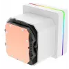 „Thermaltake TH360 V3 Ultra ARGB“ daugiafunkcis skysčio aušintuvas – 3x 120 mm ventiliatoriai, 500–2500 RPM, 12 V, baltas