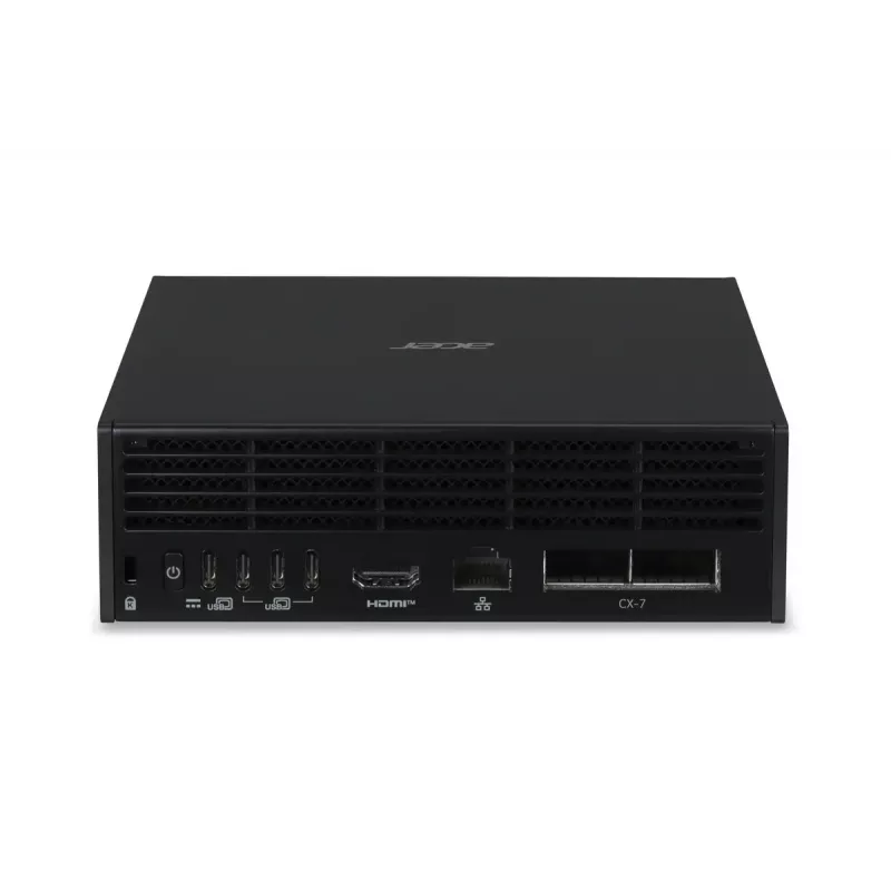 Mini PC Workstation Acer Veriton VGN100 GB10, 128 GB LPDDR5x, 4 TB SSD, NVIDIA Juodawell, DGX OS, Juoda/Pilka