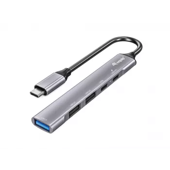 Equip 5 prievadų USB 3.0/2.0 šakotuvas su USB-C PD