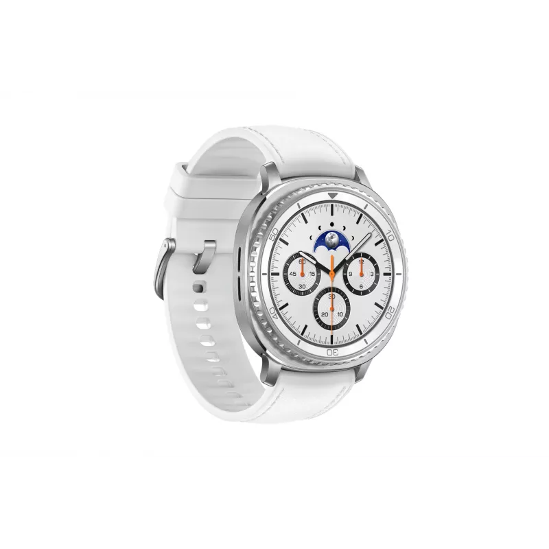 Samsung Galaxy Watch8 Classic 3,3 cm (1,3 colio) AMOLED 46 mm Skaitmeninis 438 x 438 pikseliai Jutiklinis ekranas Sidabrinis Wi-Fi GPS (palydovinis)