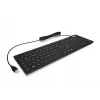KeySonic KSK-8030 IN (DE) juoda klaviatūra, skirta pramonei, USB, QWERTZ, vokiečių k.