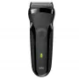 Braun Series 3 301s folijos skutiklis su kirpimo įrankiu, juodas