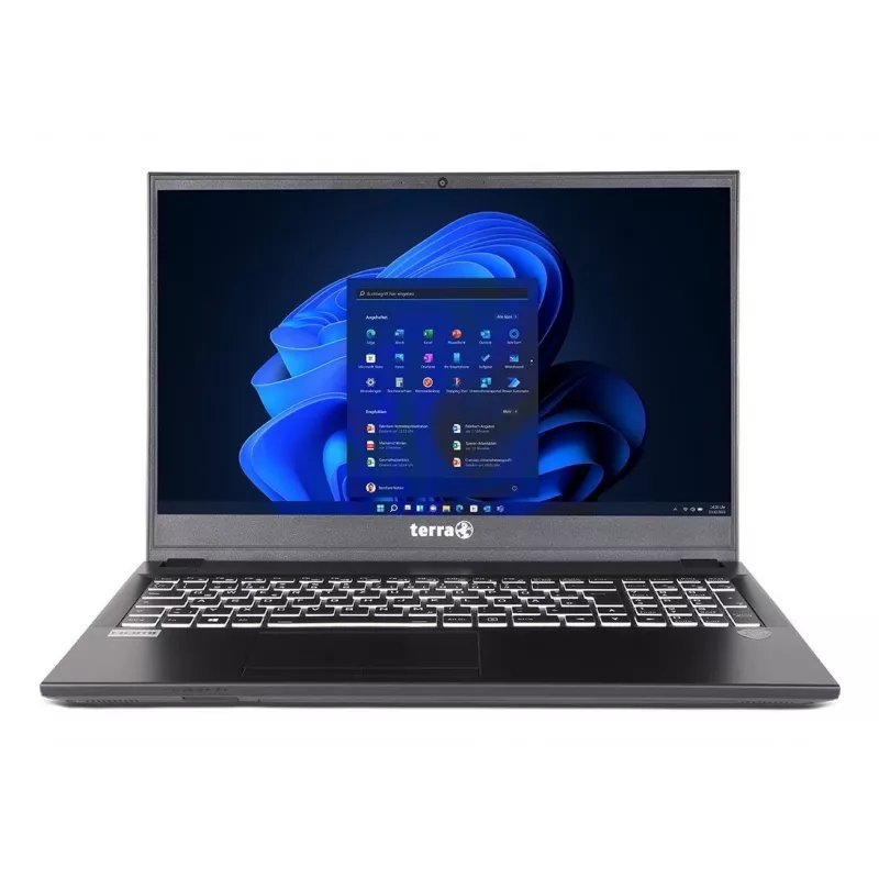 TERRA Mobile 1516R Intel® Core™ i5 i5-1334U Nešiojamas kompiuteris 39,6 cm (15,6 col.) Full HD 16 GB DDR4-SDRAM 1 TB SSD Wi-Fi 6 (802.11ax) Windows 11 Pro Vokiečių Juodas