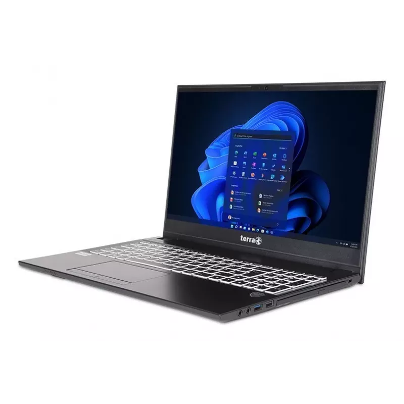 TERRA Mobile 1516R Intel® Core™ i5 i5-1334U Nešiojamas kompiuteris 39,6 cm (15,6 col.) Full HD 16 GB DDR4-SDRAM 1 TB SSD Wi-Fi 6 (802.11ax) Windows 11 Pro Vokiečių Juodas
