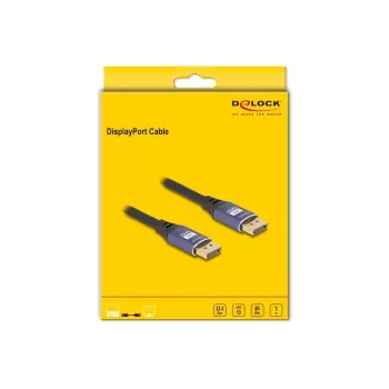 DeLOCK DisplayPort laidas 8K 60 Hz 5 m violetinis metalas