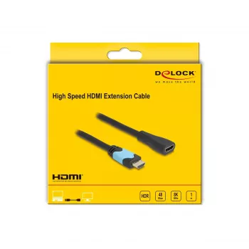 DeLOCK didelės spartos HDMI ilginamasis kabelis 48 Gbps 8K 60 Hz 1 m