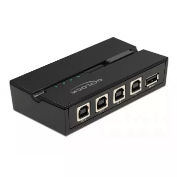 DeLOCK 11493 kompiuterių duomenų perjungiklis Juoda USB Type-A Type-B 0,48 Gbit/s