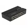 DeLOCK 11493 kompiuterių duomenų perjungiklis Juoda USB Type-A Type-B 0,48 Gbit/s