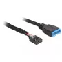 Vidinis USB kabelis DeLOCK 83777 0,6 m, iš kištuko į lizdą