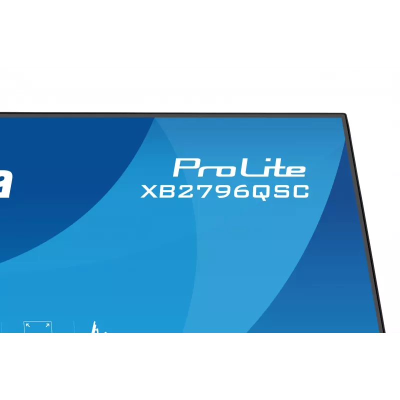 27 col. IIYAMA ProLite XB2796QSC-B1 IPS Quad HD 2560x1440 LED monitorius, 4 ms, USB-C, garsiakalbiai, reguliuojamas aukštis, VESA
