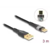 DeLOCK USB 2.0 laidas Type-A kištukas į Type-C kištuką 60W 3m