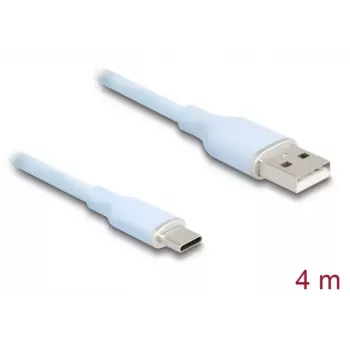 DeLOCK USB kabelis USB 2.0 4 m USB A USB C Mėlynas 81224