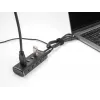 DeLOCK 4 prievadų USB šakotuvas 10 Gbps Type-C 60 cm laidas su jungikliu
