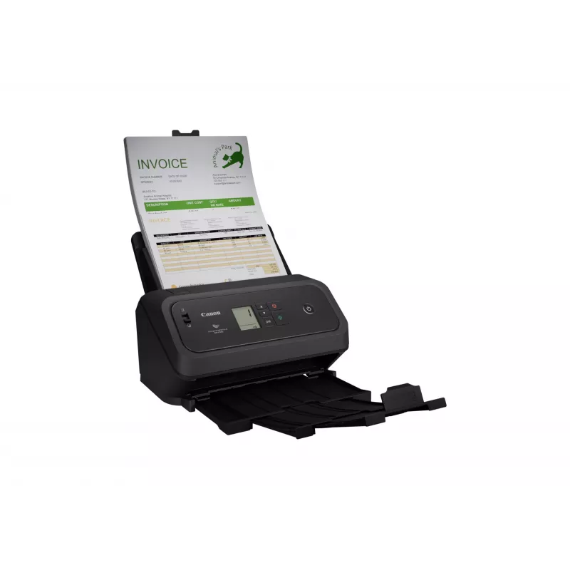 Dokumentų skaitytuvas su automatiniu dokumentų tiektuvu Canon DRC340 — A4, 600 x 600 DPI, dvipusis skenavimas, maitinimas per USB, įmontuotas ekranas, 3,2 kg