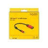 DeLOCK USB-C į HDMI adapteris 8K 60Hz HDR raudonas