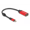 DeLOCK USB-C į HDMI adapteris 8K 60Hz HDR raudonas