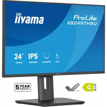 iiyama ProLite XB2497HSU-B1 kompiuterio monitorius 60,5 cm (23,8 col.) 1920 x 1080 pikseliai Full HD LED juodas
