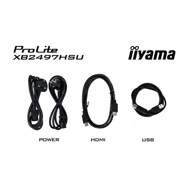 iiyama ProLite XB2497HSU-B1 kompiuterio monitorius 60,5 cm (23,8 col.) 1920 x 1080 pikseliai Full HD LED juodas