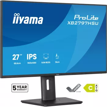 iiyama ProLite XB2797HSU-B1 kompiuterio monitorius 68,6 cm (27 colių) 1920 x 1080 pikselių Full HD LED juodas