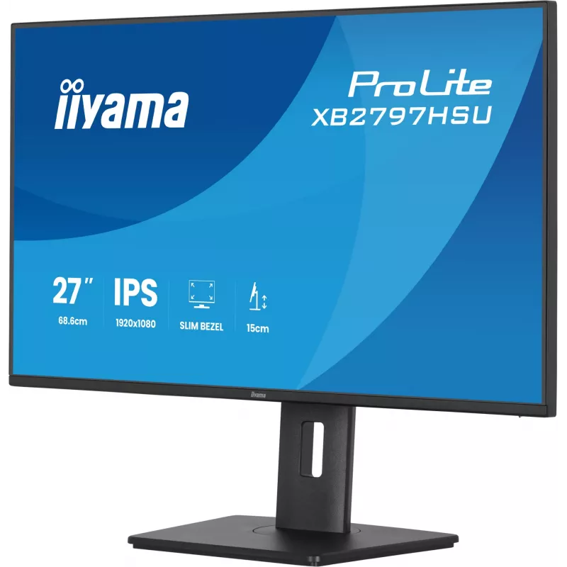 iiyama ProLite XB2797HSU-B1 kompiuterio monitorius 68,6 cm (27 colių) 1920 x 1080 pikselių Full HD LED juodas