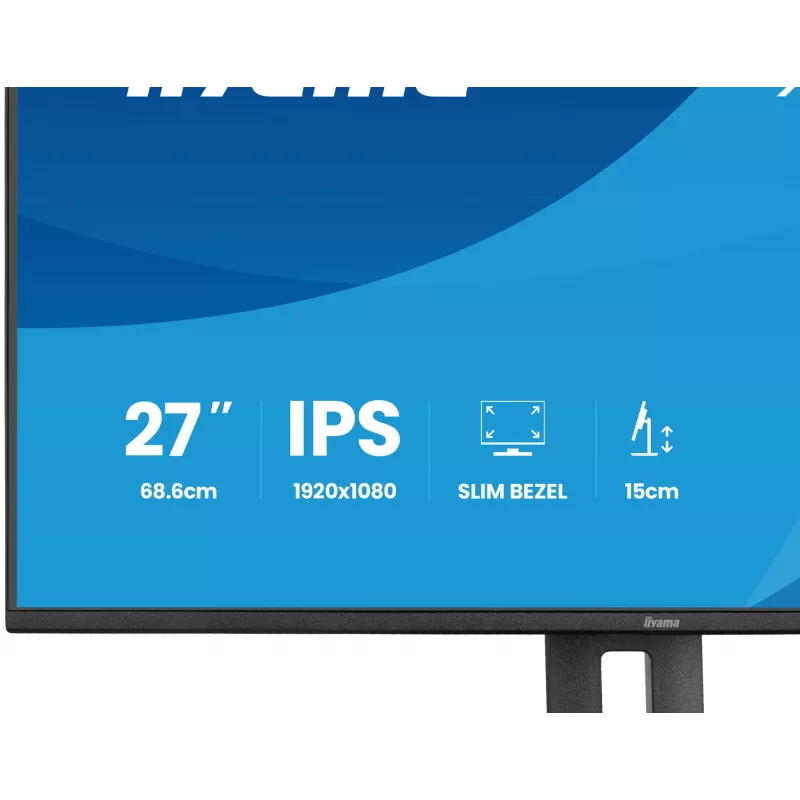 iiyama ProLite XB2797HSU-B1 kompiuterio monitorius 68,6 cm (27 colių) 1920 x 1080 pikselių Full HD LED juodas