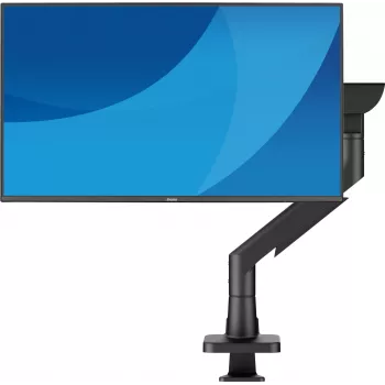 Monitoriaus stalinis laikiklis IIYAMA DS6001C-B1, skirtas 49 colių (124,5 cm) ekranams, spaustuvas / tarpiklis, VESA 75x75–100x100, reguliuojamas aukštis, pakreipimas -60–50°, juodas