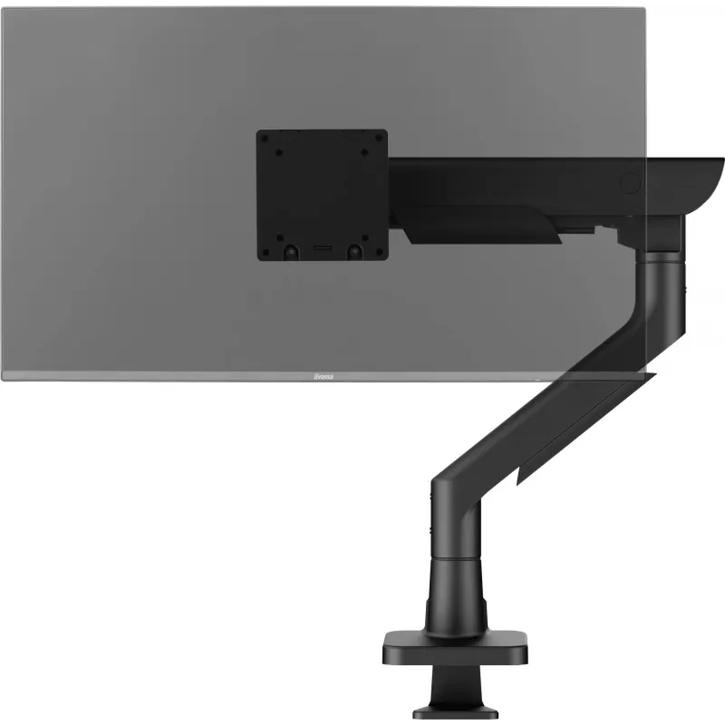 Monitoriaus stalinis laikiklis IIYAMA DS6001C-B1, skirtas 49 colių (124,5 cm) ekranams, spaustuvas / tarpiklis, VESA 75x75–100x100, reguliuojamas aukštis, pakreipimas -60–50°, juodas