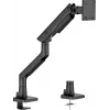 Monitoriaus stalinis laikiklis IIYAMA DS6001C-B1, skirtas 49 colių (124,5 cm) ekranams, spaustuvas / tarpiklis, VESA 75x75–100x100, reguliuojamas aukštis, pakreipimas -60–50°, juodas