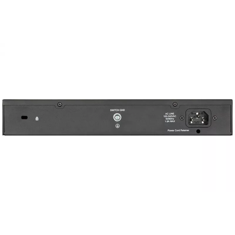 D-Link DGS-1100-18PV2 tinklo komutatorius valdomas L2 Gigabit Ethernet (10/100/1000) Power over Ethernet (PoE) 1U juodas