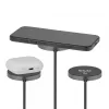 Belaidis įkrovimo kilimėlis CLUB3D CAC-3027 Qi2 25W su MagSafe suderinama magnetine kilimėle, DC kambarinis įkroviklis, 1 m laidas, juodas