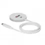Belaidis įkroviklis club 3d CAC-3026 25W Qi2 magnetinis kilimėlis, suderinamas su Qi 2.2 MagSafe, 1 m laidas, baltas