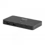 KVM jungiklis club 3d Dual USB-C į HDMI, 2 prievadų, 4K UHD 3840x2160, USB-C pultas, 65W PD, juodas