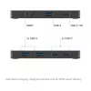 KVM jungiklis club 3d Dual USB-C į HDMI, 2 prievadų, 4K UHD 3840x2160, USB-C pultas, 65W PD, juodas