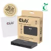 KVM jungiklis club 3d Dual USB-C į HDMI, 2 prievadų, 4K UHD 3840x2160, USB-C pultas, 65W PD, juodas