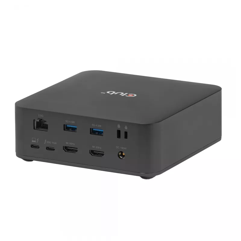 Dokų stotelė CLUB3D CSV-2562 Thunderbolt 5, M.2 SSD, 2×HDMI 8K60Hz, 180W, 120 Gbit/s