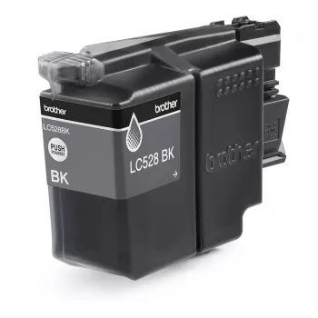 Rašalo kasetė Brother LC528BK — Originali juoda, vienos pakuotės, išeiga apie 6000 puslapių