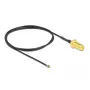 Koaksialinis kabelis DeLOCK 12660 0,5 m RP-SMA MHF 4L LK juodas