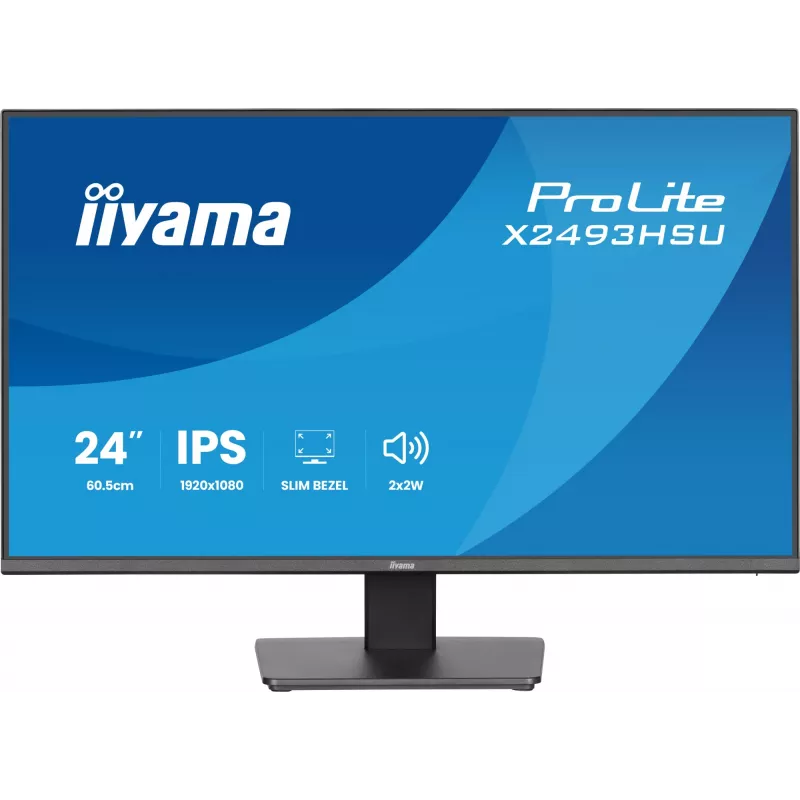 Monitor IIYAMA X2493HSU-B1 24 col. (60,5 cm) IPS 16:10 HDMI DisplayPort 2×USB