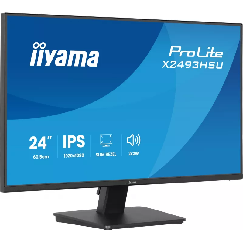 Monitor IIYAMA X2493HSU-B1 24 col. (60,5 cm) IPS 16:10 HDMI DisplayPort 2×USB