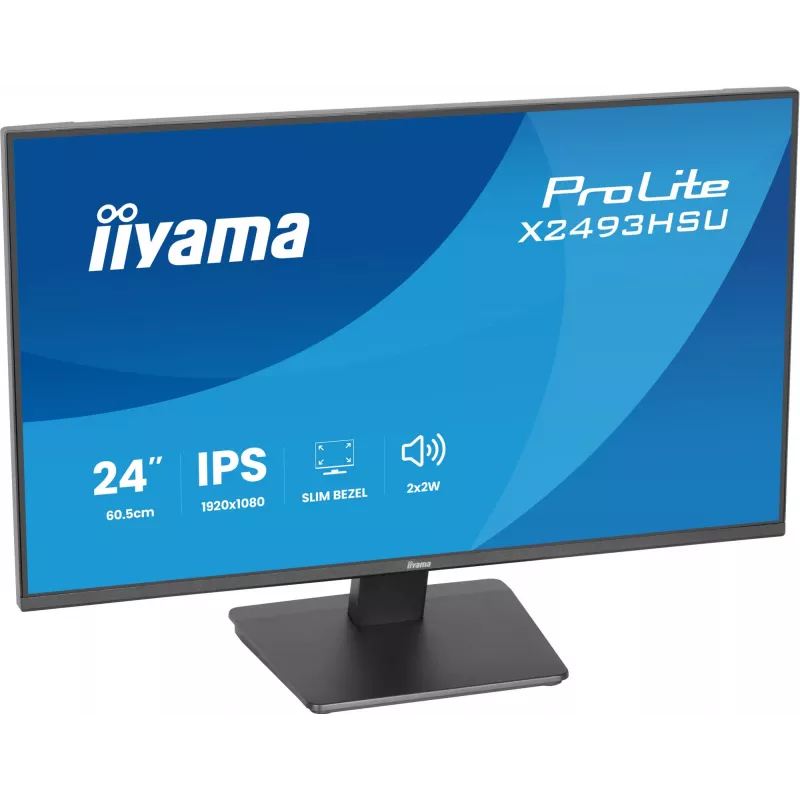 Monitor IIYAMA X2493HSU-B1 24 col. (60,5 cm) IPS 16:10 HDMI DisplayPort 2×USB