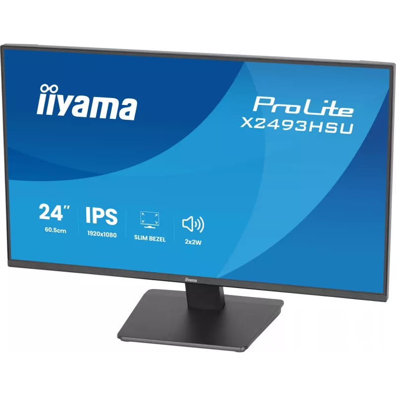 Monitor IIYAMA X2493HSU-B1 24 col. (60,5 cm) IPS 16:10 HDMI DisplayPort 2×USB