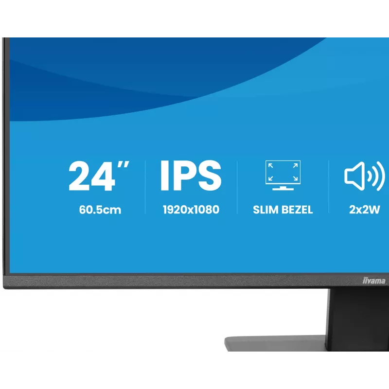 Monitor IIYAMA X2493HSU-B1 24 col. (60,5 cm) IPS 16:10 HDMI DisplayPort 2×USB