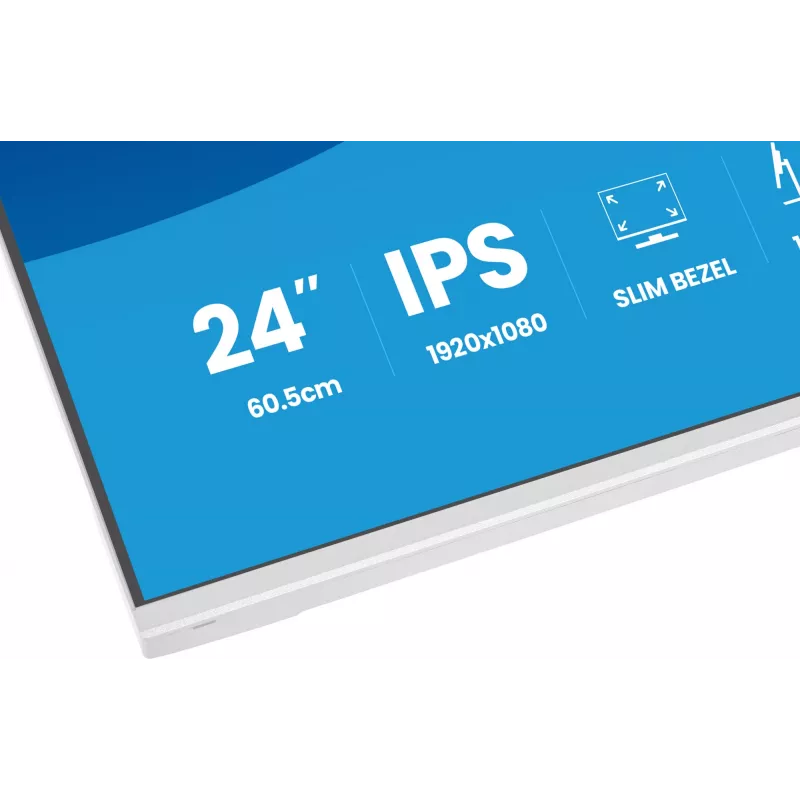 iiyama ProLite XB2497HSU-W1 kompiuterio monitorius 60,5 cm (23,8 col.) 1920 x 1080 pikseliai Full HD LED Baltas