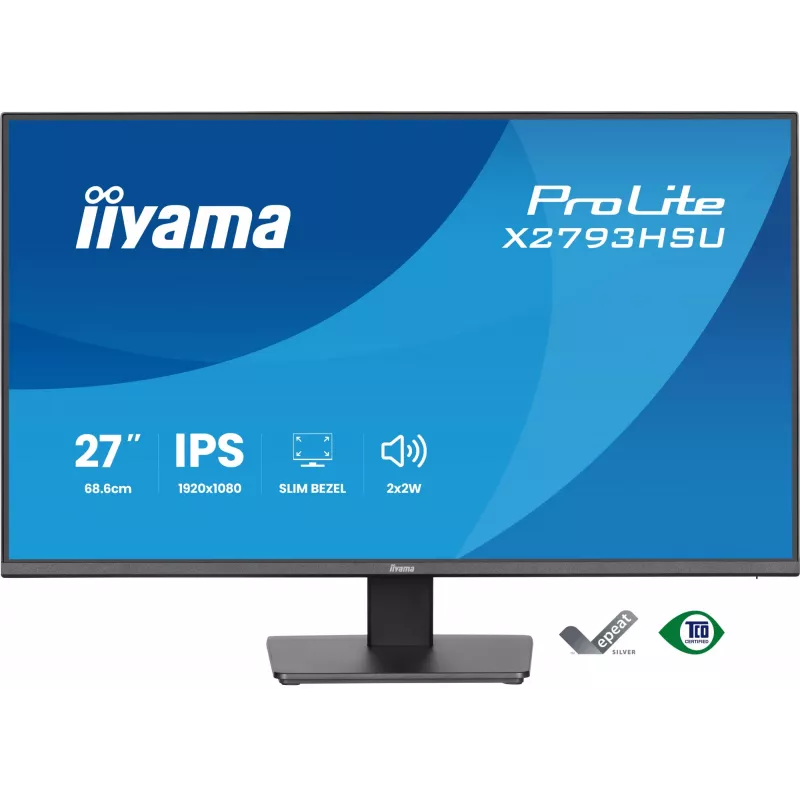 iiyama ProLite X2793HSU-B1 kompiuterio monitorius 68,6 cm (27 colių) 1920 x 1080 pikselių Full HD LED juodas